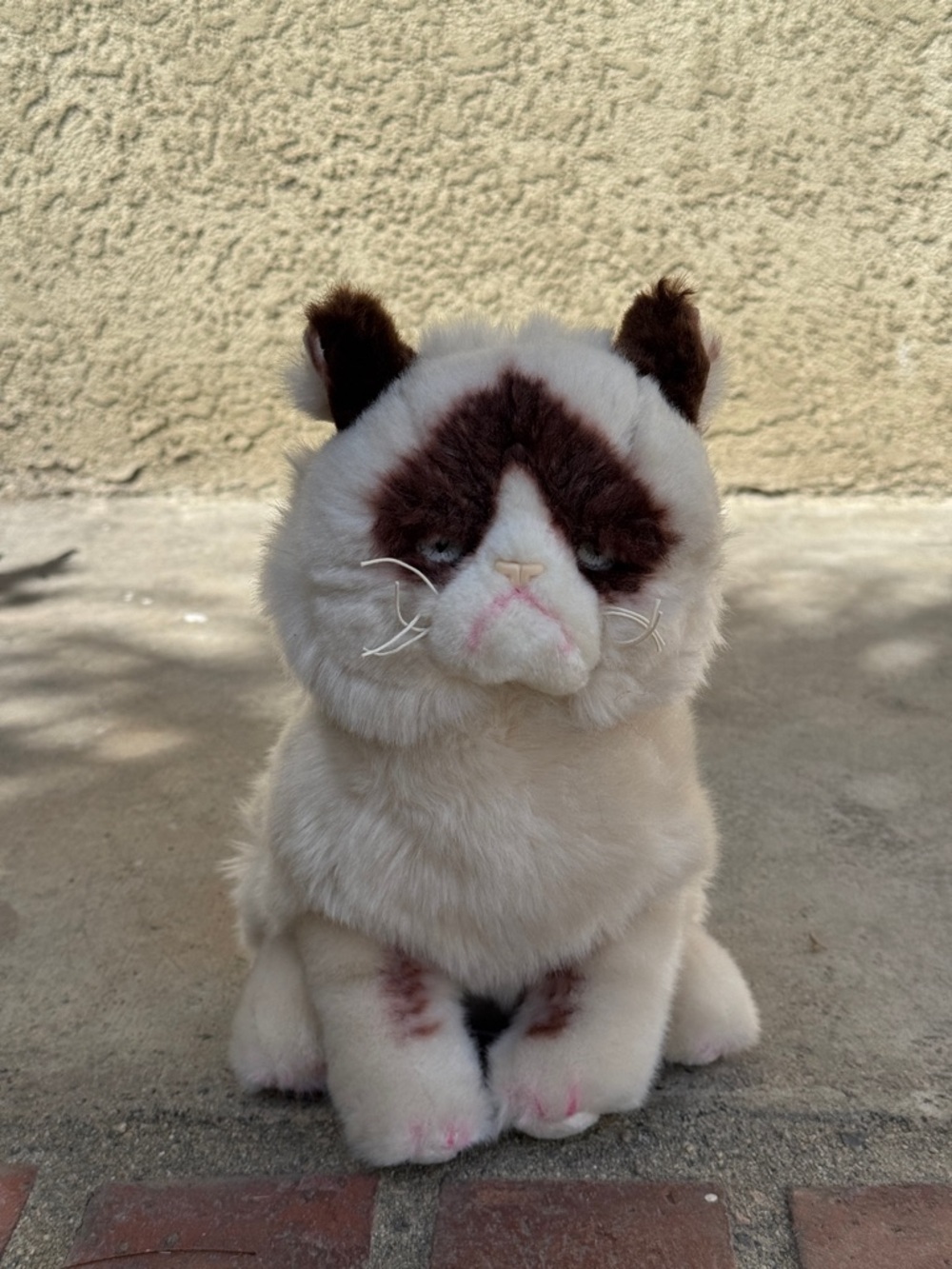 Gund Cream and Brown Grumpy Cat Plush
